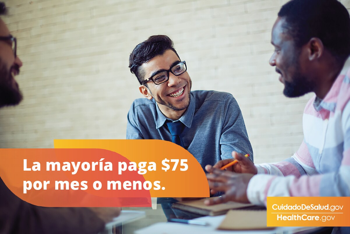 Obtenga hoy un seguro médico accesible. Para la mayoría el promedio de créditos fiscales al mes es de $270,  planes por $75 o menos luego de los créditos fiscales.