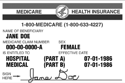 Image: {Medicare card}