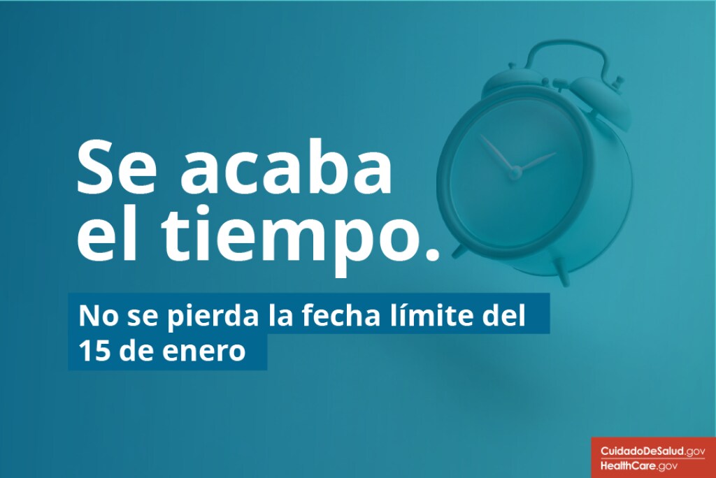 Reloj que muestra que se acerca el plazo de la Inscripción abierta. Haga su solicitud e inscríbase hoy Imagen: Se acaba el tiempo. No se pierda la fecha límite del 15 de enero