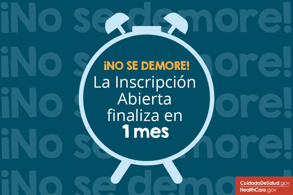 el-tiempo-de-atención-se-agota-para-la-cobertura-2023 Caricatura de reloj despertador "No se demore": la inscripción abierta finaliza en 1 mes.