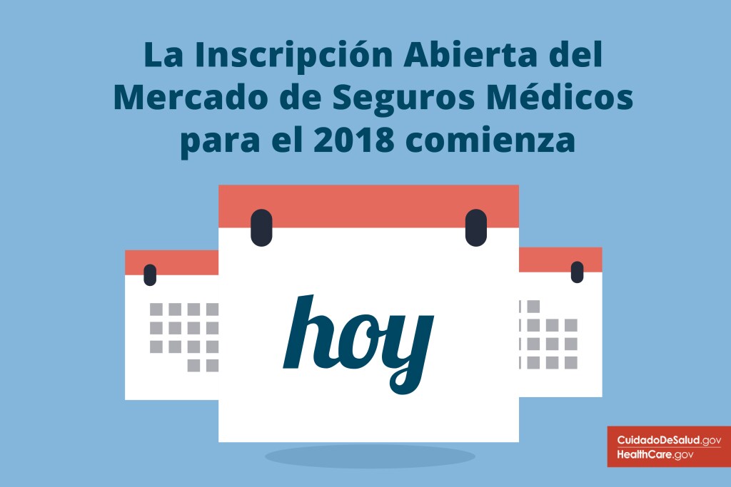 La inscripción abierta para el seguro médico del Mercado de 2018 comienza hoy Imagen: La inscripción abierta para el seguro médico del Mercado 2018 comienza hoy