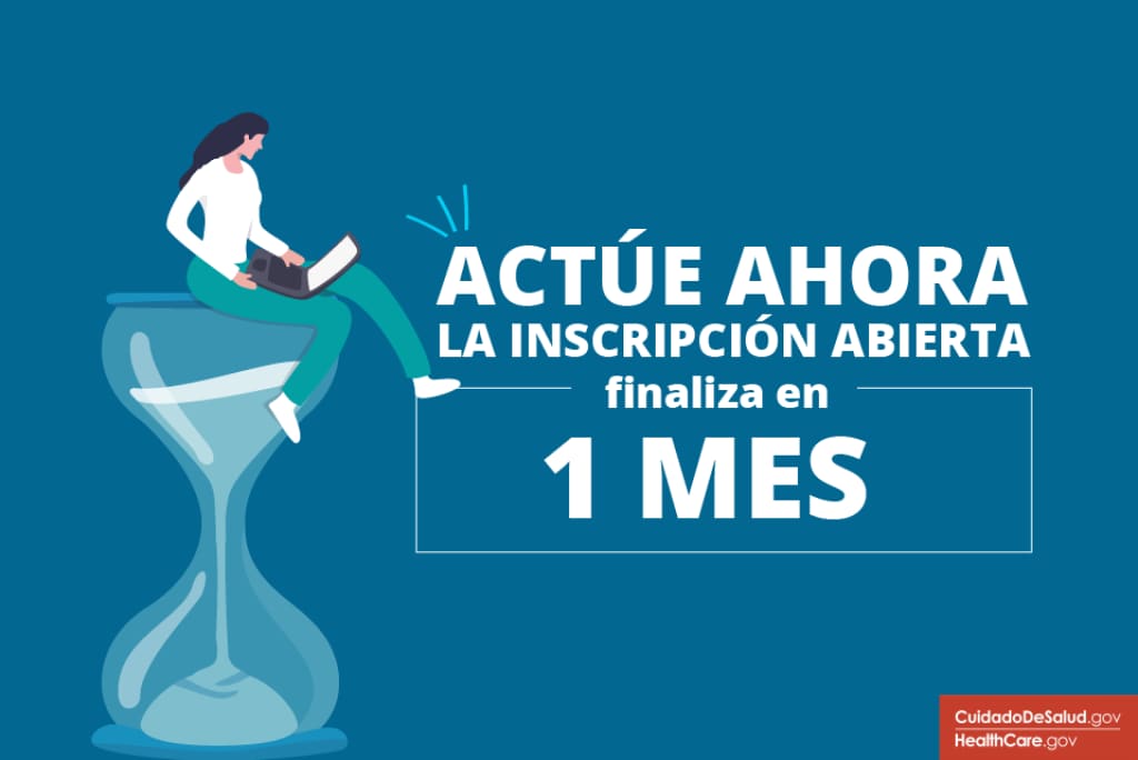 ¡Actúe ahora! La Inscripción Abierta finaliza en 1 mes.