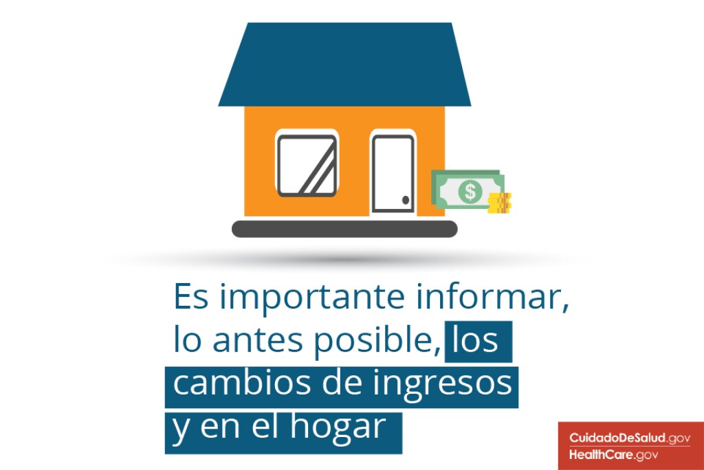 {Cómo y por qué informar cambios en el hogar y los ingresos} Imagen: {Casa naranja con techo azul}