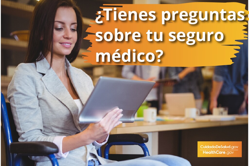 {Obtenga respuestas a las preguntas más comunes sobre seguros de salud} Imagen: {Mujer leyendo respuestas a preguntas comunes sobre seguros de salud}