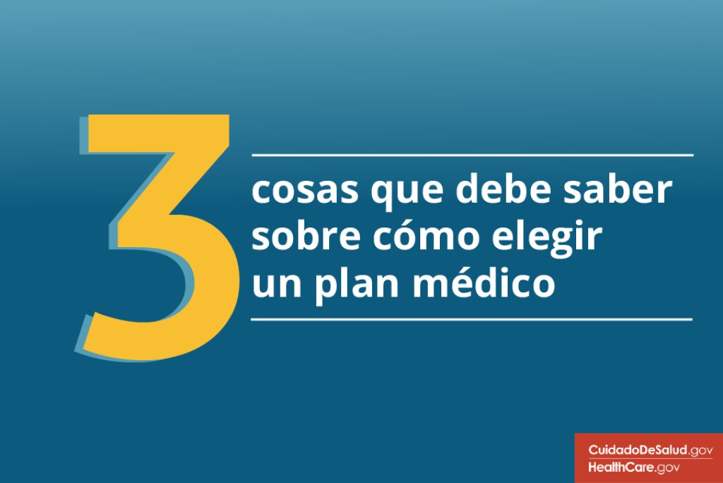 {3 cosas que debe saber sobre cómo elegir un plan de seguro médico} Imagen: {Gran número tres}